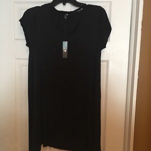 Black Short Sleeve Tapered top